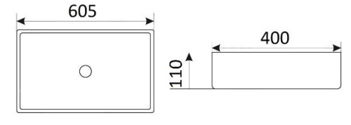 Умывальник CeramaLux 9396MB