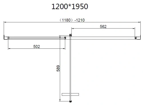 Душевая дверь Vincea Slim 8mm VDP-4SL120CLGM
