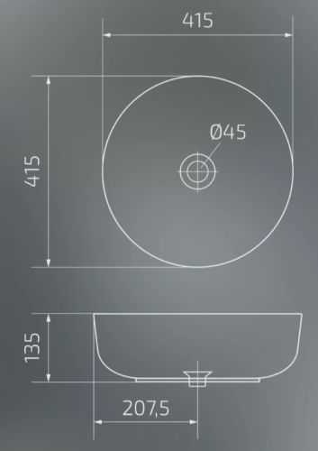 Умывальник Gid D1315
