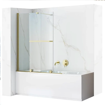 Шторка на ванную Rea Fabian gold matt 100 K6527