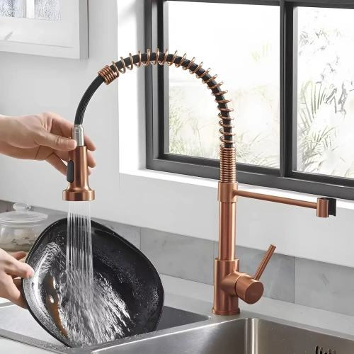 Смеситель для мойки Rea Colin copper brush B5459