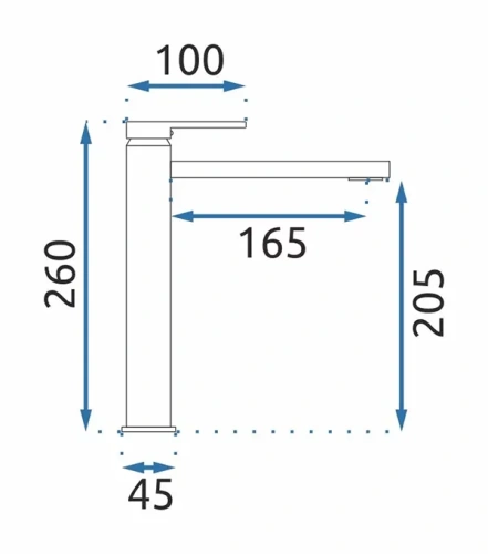 Смеситель для умывальника Rea Verso nikiel matt B9140