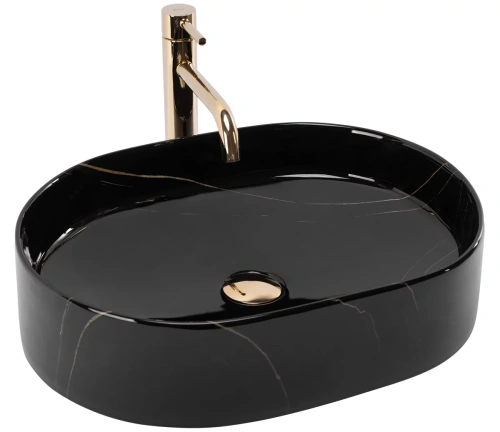 Умывальник Rea Nadia 50 Black Stone U9240