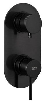 Смеситель для душа Remer X Style X92KBCFP, чёрный брашированный хром