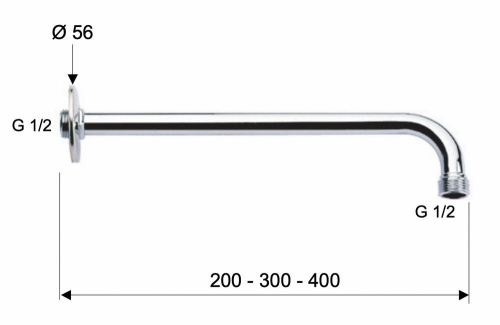 Кронштейн 40 см Remer 34340