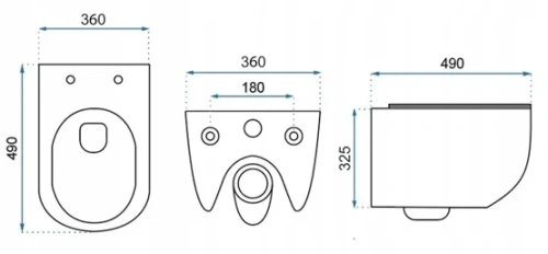 Унитаз подвесной Rea Richard Tornado C4802