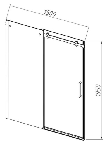 Душевая дверь Vincea Como-N VDS-4CN150CLB