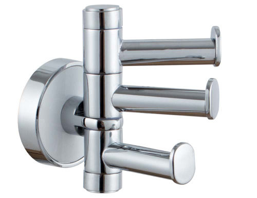 Полотенцедержатель поворотный тройной 6 см Vivi Felice Idilio R1003 BL