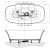 Ванна из искусственного камня Kolpa-San Blanche FS 180x85