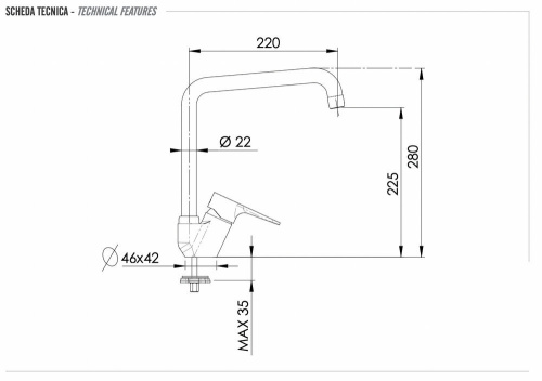 Смеситель для кухни Remer Winner W42U