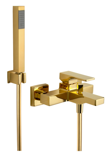 Смеситель для ванны Remer Absolute AU02DO, золото глянцевое