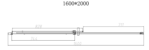 Душевая дверь Vincea Dice VDS-4D160CLGM