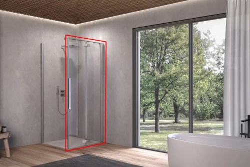 Душевая дверь Kolpa-San Polaris Fold D 100-R silver brill transparent 516200