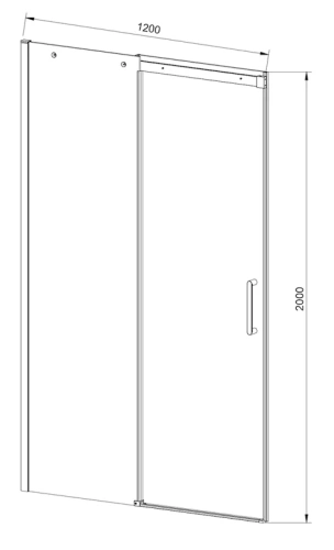 Душевая дверь Vincea Dice VDS-4D120CL