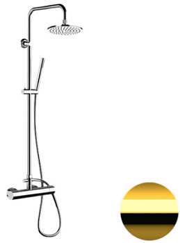 Душевая система Remer Minimal N37RX7MMM20DO, золото глянцевое