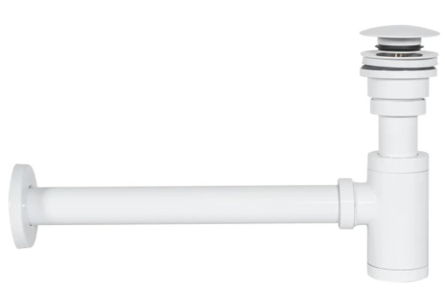 Сифон с донным клапаном клик-клаком универсальным Rea White A6952