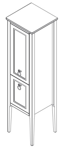 Пенал напольный Caprigo Jersey 34350 L-SF023