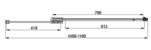Душевая дверь Vincea Extra VDP-1E1011CL