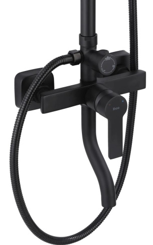 Душевая система Rea Argus black P2389