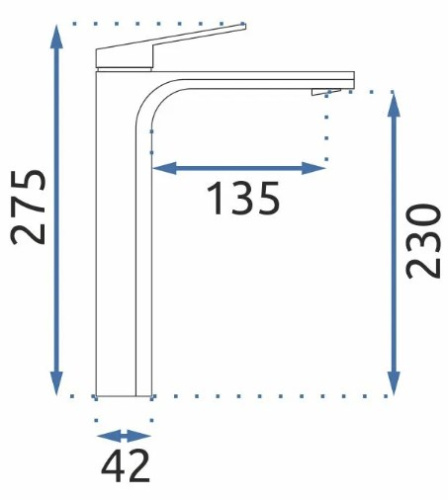 Смеситель для умывальника Rea Marco gold matt B4895