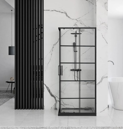 Душевой уголок Rea Concept Black 80x100 K6389