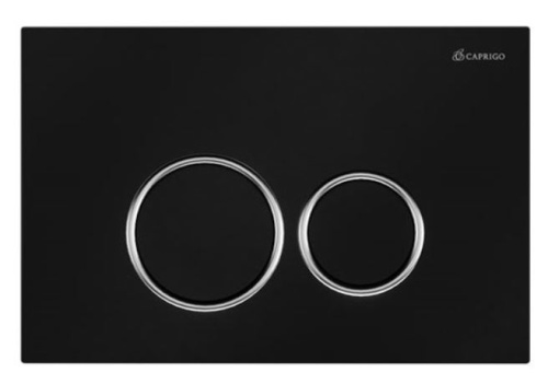 Кнопка для инсталляции Caprigo DEW-R ABS черный-хром DA001-BLACK/CRM