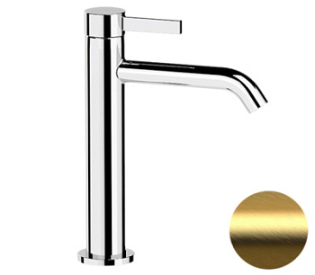 Смеситель для раковины Remer Metrica MC12ABG, золото брашированное