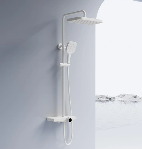 Душевая система Rea Bari white matt P0895