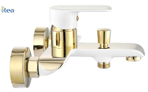Смеситель для ванны Rea Bloom White Gold B9932