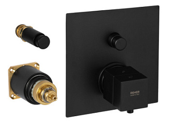 Смеситель для душа Remer Q-Elegance QT09KBNO, черный матовый