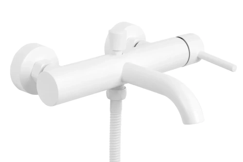 Смеситель для ванны Rea Lungo white B8030