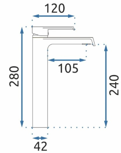 Смеситель для умывальника Rea Hass Chrome B6207