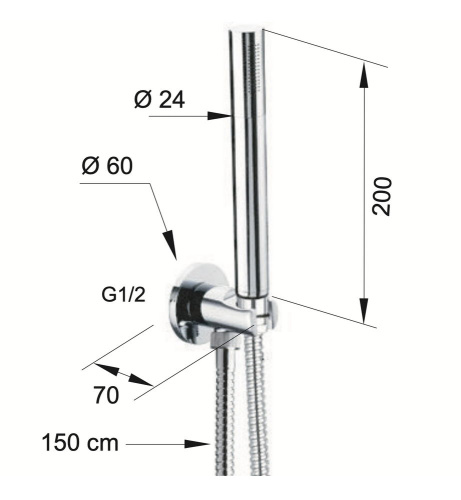Душевой гарнитур Daniel A54643515