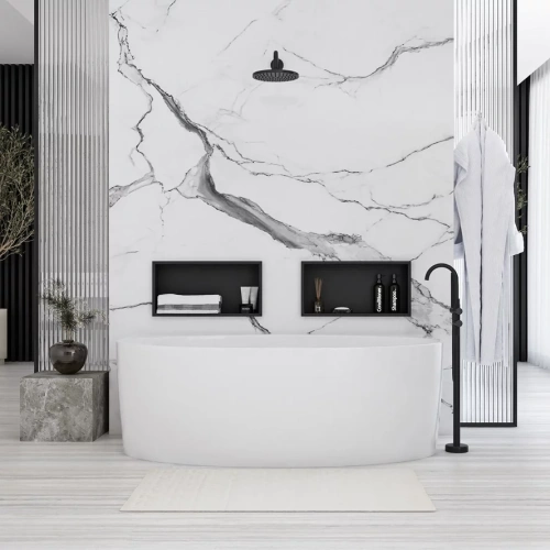 Полка врезная Rea 05 black matt 05604