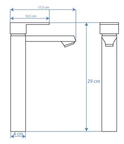 Смеситель для умывальника Rea Mayson Black B5102