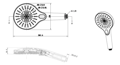 Душевая система Vincea Inspire VSFW-3I21T1GM