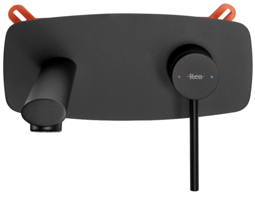 Смеситель для умывальника Rea Oval Black matt B8860
