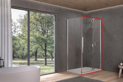 Душевая дверь Kolpa-San Polaris D 90-R silver brill transparent 515440