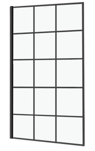 Душевая стенка Calani Soleo walk in 120 Black CAL-K6013