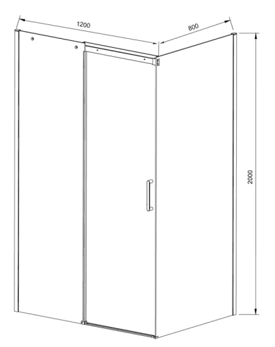 Душевой уголок Vincea Dice VSR-4D8012CL