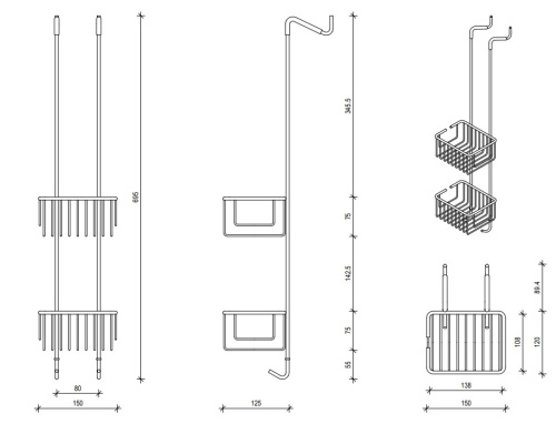 Полка для душевой кабины Decor Walther DW HGK2 0705060