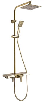 Душевая система Rea Bravo gold matt P4121