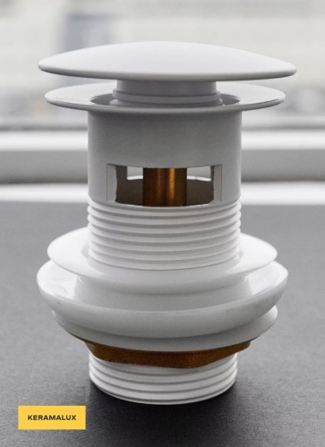 Донный клапан для раковины CeramaLux RD001MW с переливом