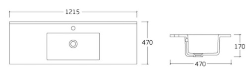 Раковина Vincea VBS-13120MA