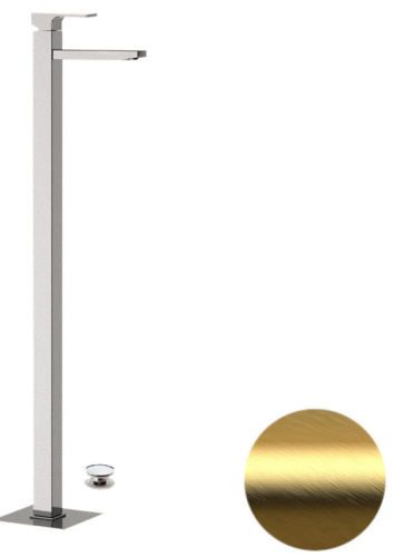 Смеситель для раковины Remer Absolute AU18BG, золото брашированное