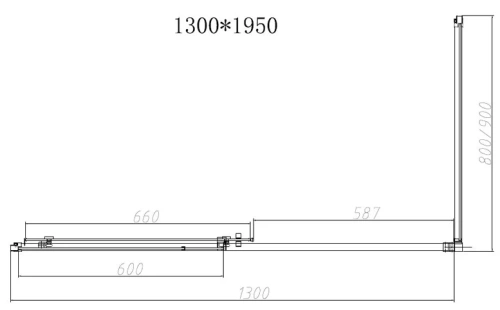 Душевой уголок Vincea Slim-N VSR-4SN8013CLB