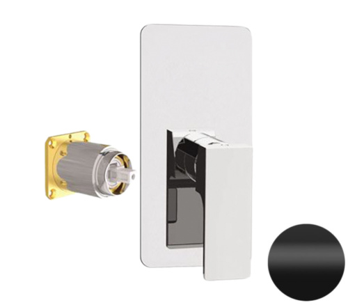 Смеситель для душа Remer Absolute AU30KBNO, чёрный матовый