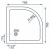 Душевой поддон Rea Look 80x80 white K7908