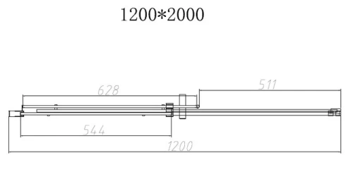 Душевая дверь Vincea Dice VDS-4D120CL