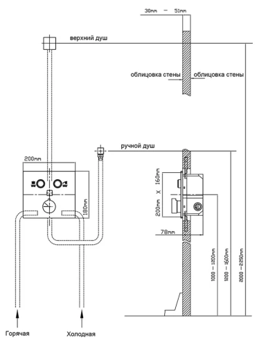 Душевая система Vincea VSFW-4211RMB